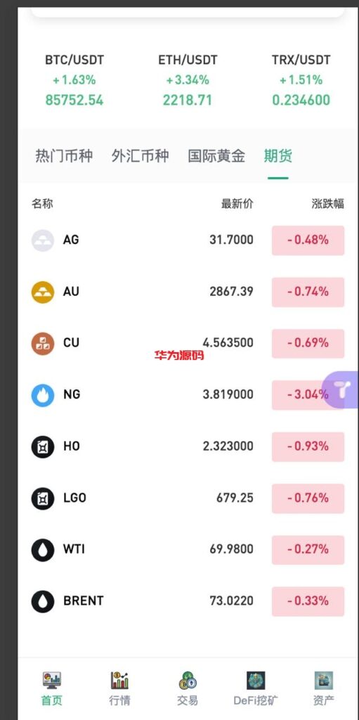 图片[4]-新版二开多语言交易所源码/手机端uniapp电脑端vue.支持秒合约/贵金属/期货/能源/U本位合约/质押挖矿-华为源码网-精品源码网站
